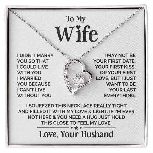 ZIAVIA | Heart Necklace | Wife Your Last Everything
