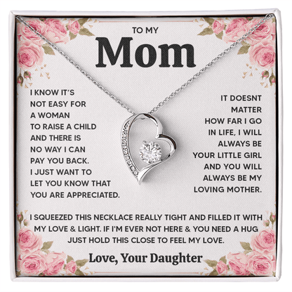 ZIAVIA  |  Heart Necklace  |  Mom Love Your Daughter