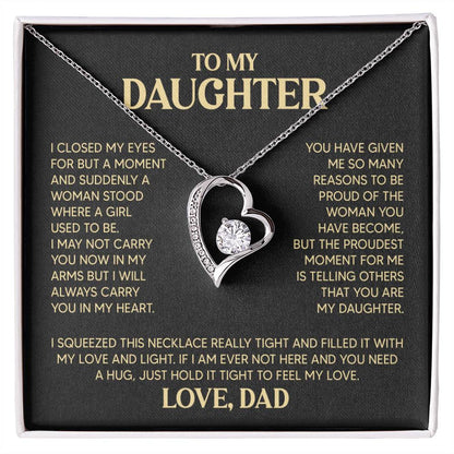 ZIAVIA | Daughter Heart Necklace | Love Dad