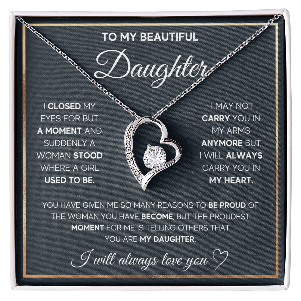 ZIAVIA  |  Heart Necklace  |  Beautiful Daughter