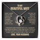 Mother's Day Gift for Wife | My Heart Belongs to You | Heart Necklace