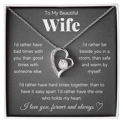 ZIAVIA  |  Heart Necklace  |  Wife I'd Rather