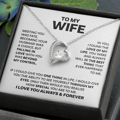 ZIAVIA | Wife Heart Necklace | Meeting you was fate