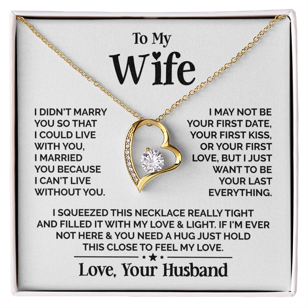 ZIAVIA | Heart Necklace | Wife Your Last Everything