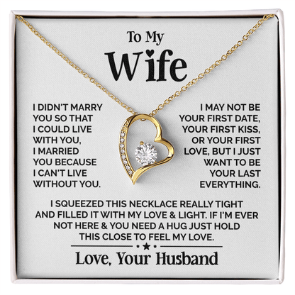 ZIAVIA | Heart Necklace | Wife Your Last Everything