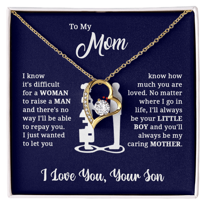 ZIAVIA  |  Heart Necklace  |  Mom I Love You