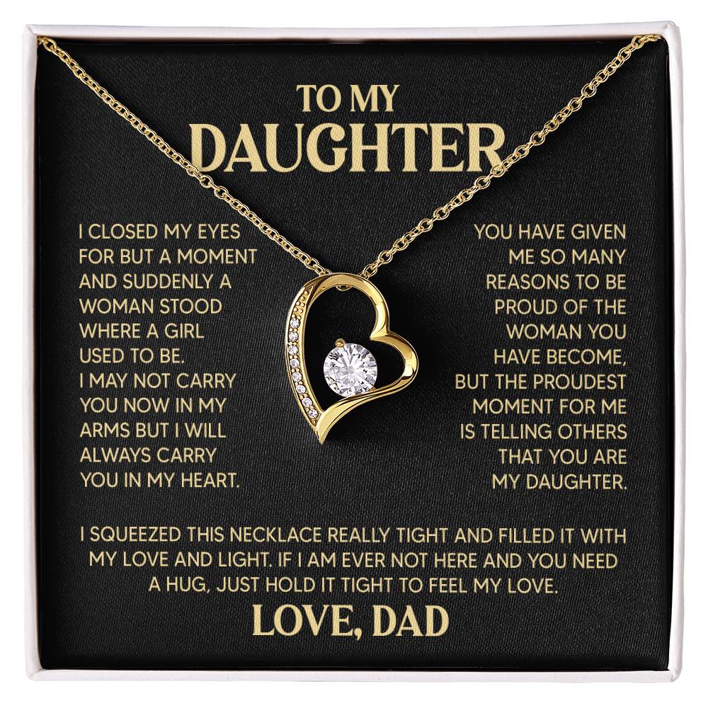 ZIAVIA | Daughter Heart Necklace | Love Dad