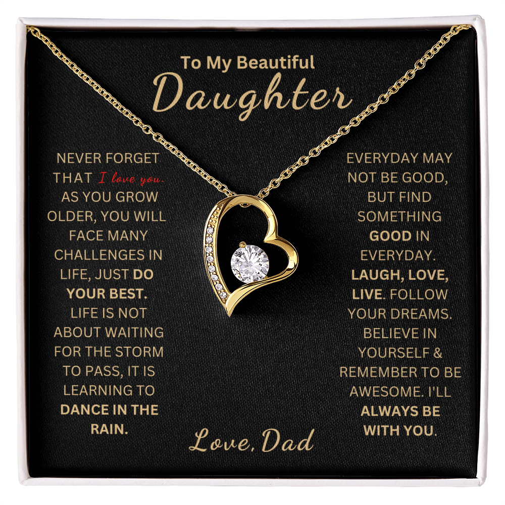 ZIAVIA  |  Heart Necklace  |  I Love You Daughter