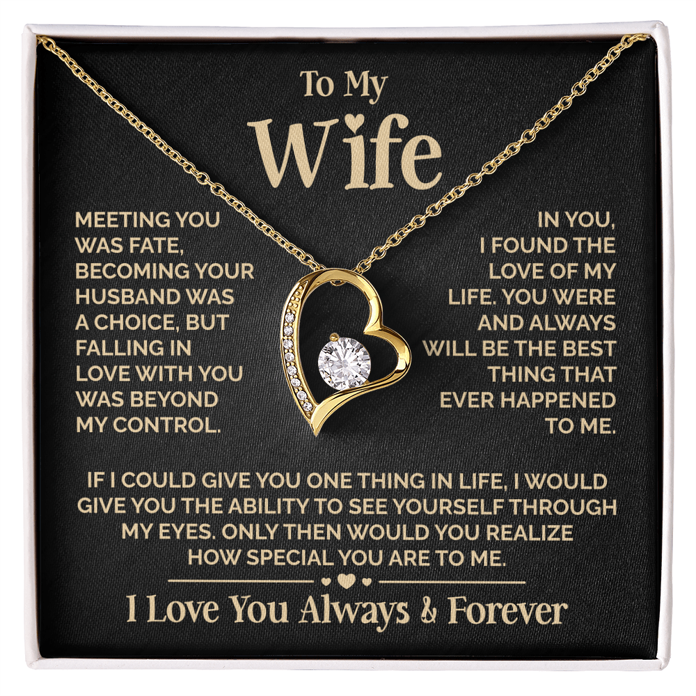 ZIAVIA | Heart Necklace | Wife Meeting You Was Fate