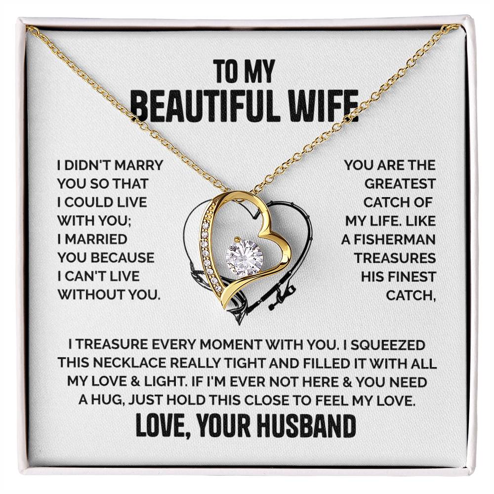 ZIAVIA |  Wife Heart Necklace | Love Husband