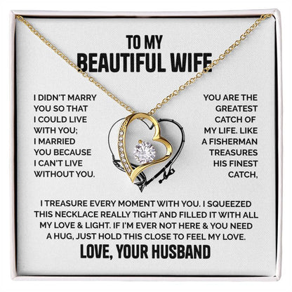 ZIAVIA |  Wife Heart Necklace | Love Husband