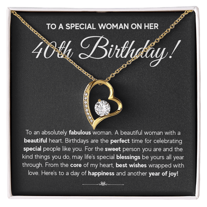 ZIAVIA  |  Heart Necklace  |  40th Birthday