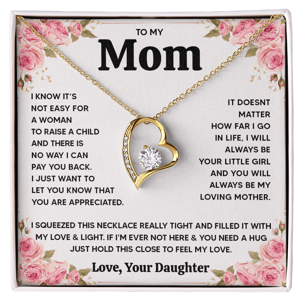 ZIAVIA  |  Heart Necklace  |  Mom Love Your Daughter