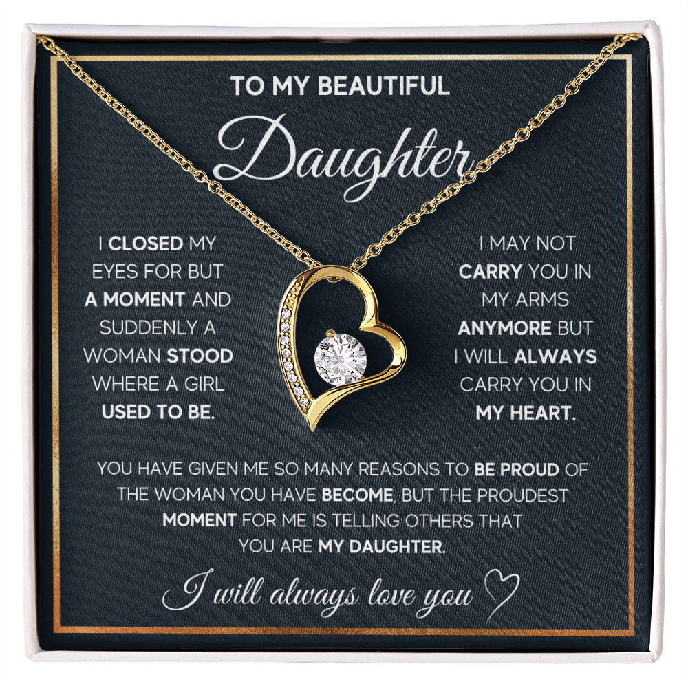 ZIAVIA  |  Heart Necklace  |  Beautiful Daughter