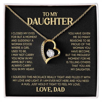 ZIAVIA | Daughter Heart Necklace | Love Dad | S