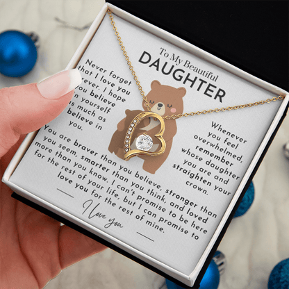 ZIAVIA  |  Heart Necklace  |  Daughter Mama Bear