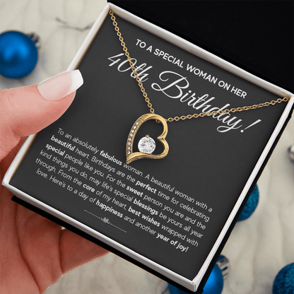 ZIAVIA  |  Heart Necklace  |  40th Birthday