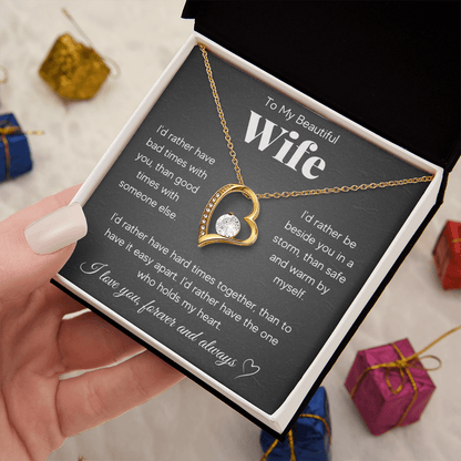 ZIAVIA  |  Heart Necklace  |  Wife I'd Rather