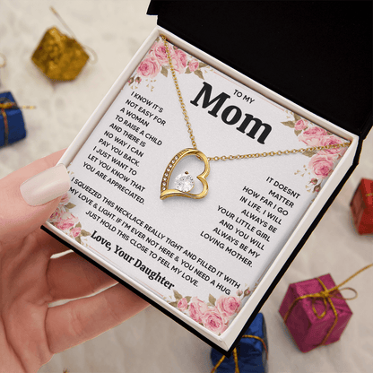 ZIAVIA  |  Heart Necklace  |  Mom Love Your Daughter