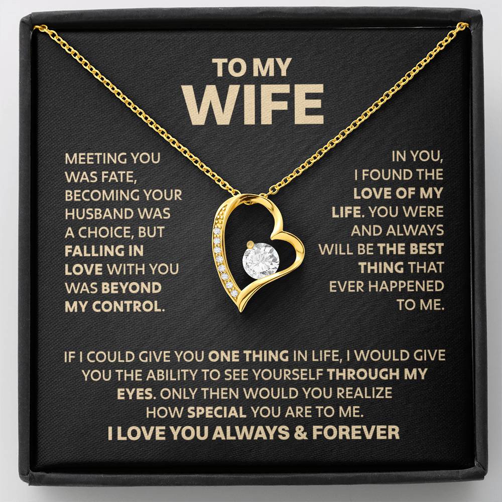 ZIAVIA | Wife Heart Necklace | Meeting you was fate |