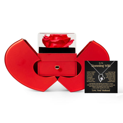 Ziavia Heart Rose Box - Heart Necklace - My Stunning Wife