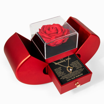 Ziavia Heart Rose Box - Heart Necklace - My Stunning Wife
