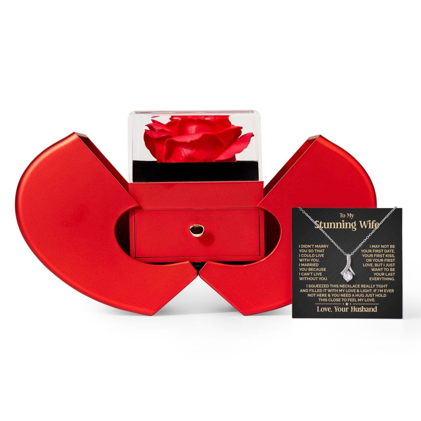 Ziavia Heart Rose Box - Alluring Necklace - My Stunning Wife