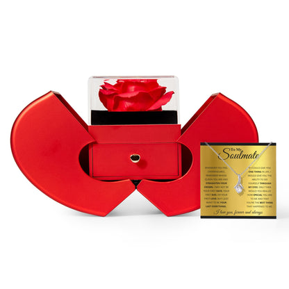 Ziavia Heart Rose Box - Alluring Necklace - Soulmate Straighten Your Crown