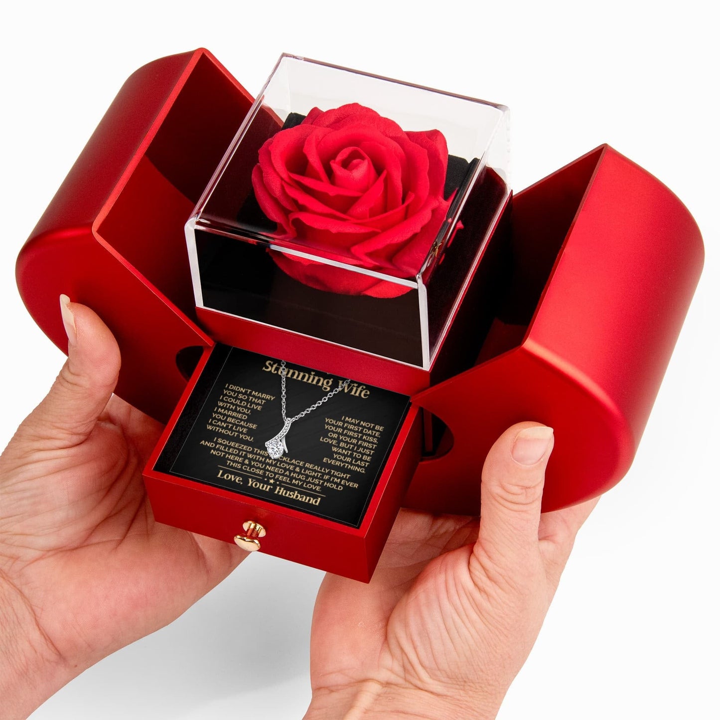 Ziavia Heart Rose Box - Alluring Necklace - My Stunning Wife