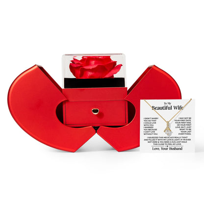 Ziavia Heart Rose Box - Alluring Necklace - My Beautiful Wife