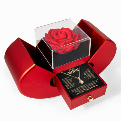 Ziavia Heart Rose Box - Alluring Necklace - Wife Love of My Life