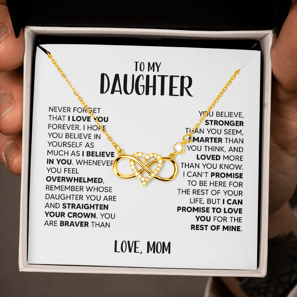 Beautiful Daughter | ZIAVIA Infinity Heart | 925S Necklace | Love Mom