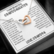 Interlocked Hearts Necklace - Granddaughter I Can Promise